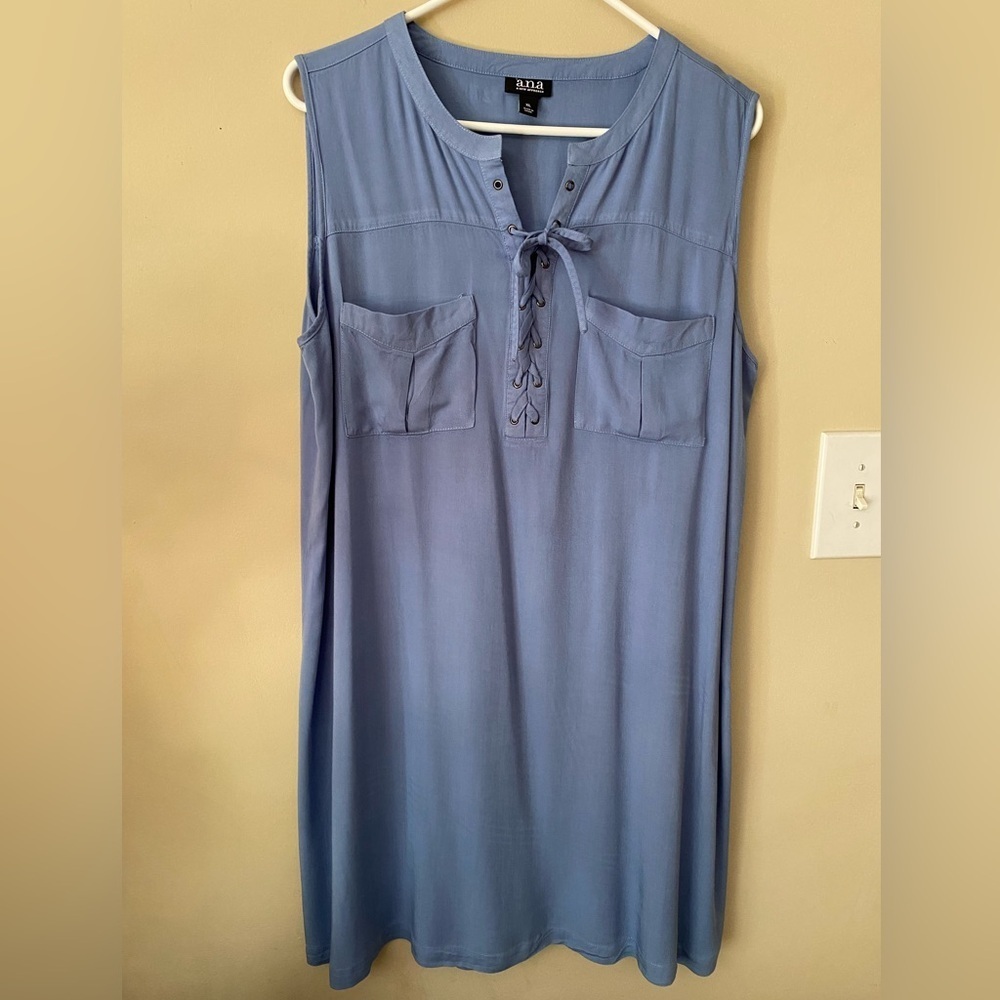 A.N.A Blue Sleeveless Dress XL